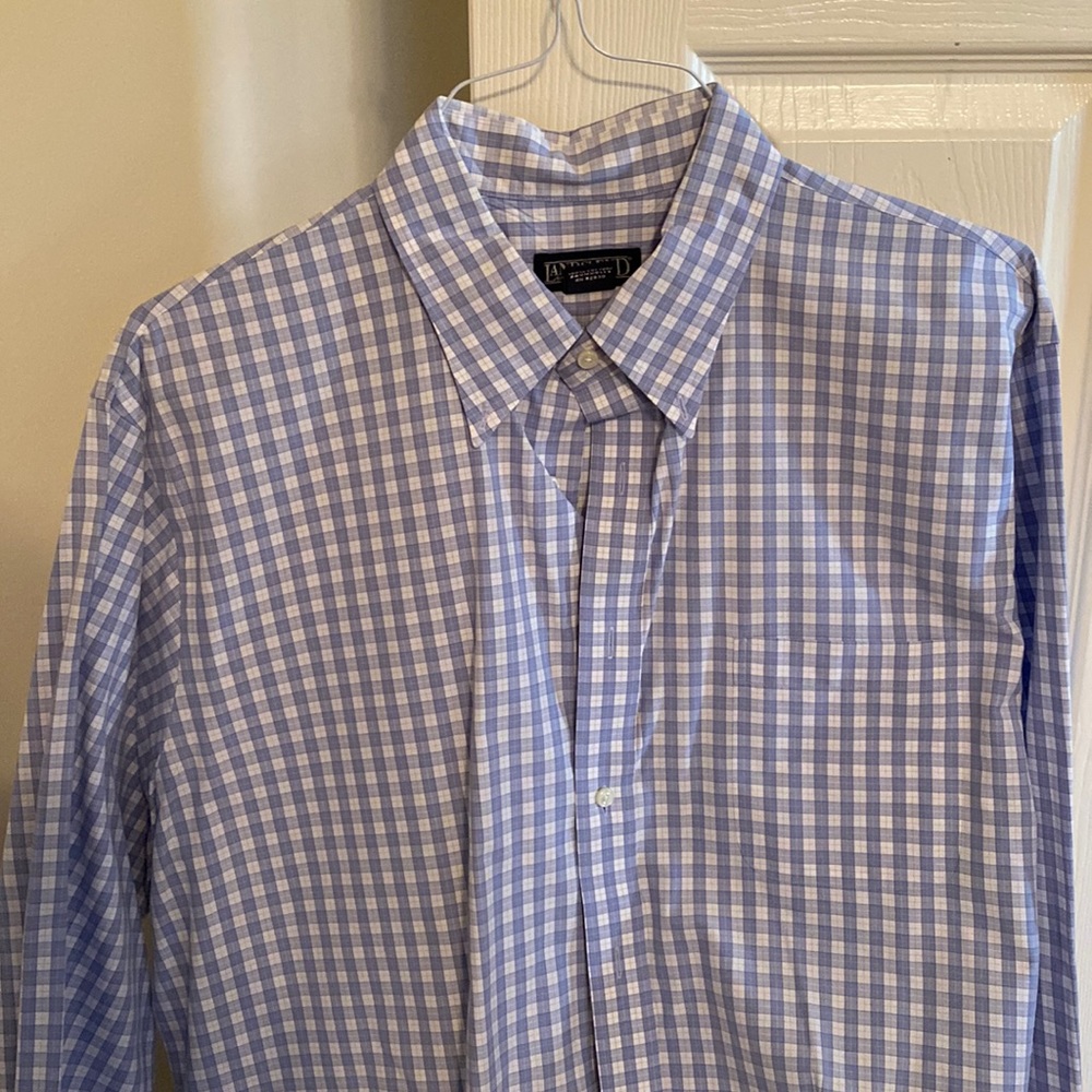Men’s Lands’ End Dress Shirt.  17 1/2 neck 37 Sleeve